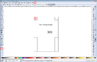 Türschilder Tutorial - Inkscape Programmübersicht