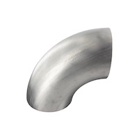 90° Bogen, ungeschliffen blank