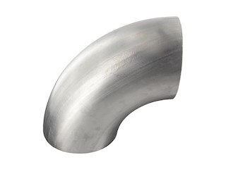 90° Bogen, ungeschliffen blank