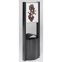 Abfallsammler für den Außenbereich ohne oder mit Werbeflächen