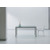 Design Aluminiumtisch Quadro Glastisch