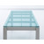 Design Aluminiumtisch Quadro Glastisch