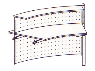 Anbautheke Seven bogenförmig 45°