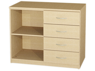 Anrichte mit 4 Schubkästen und Einlegeböden