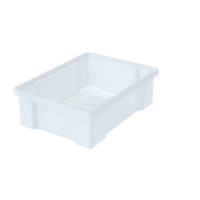 Aufbewahrungsbox Kunststoff transparent, 5 Stück