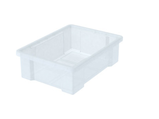 Aufbewahrungsbox Kunststoff transparent, 5 Stück