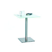 Ebinger Beistelltisch, quadratisch, schlicht, Glastisch
