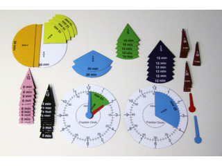 Bruchrechenuhr magnetisch (Fraction Clock)