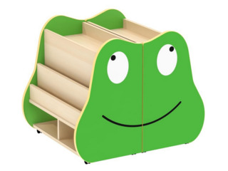 Bücherkiste Frosch, fahr- und klappbar