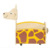 Bücherkiste Giraffe, fahrbar