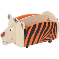 Bücherkiste Tiger, fahrbar
