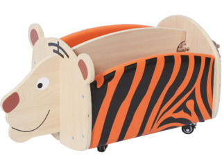 Bücherkiste Tiger, fahrbar