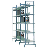 Bücherregal Doppelseitig