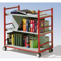 Bücherwagen mit 3 Ebenen