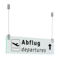 Designglas-Hängeschild