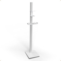 Desinfektionsspender mit Säule und Halterung für Desinfektionsflaschen