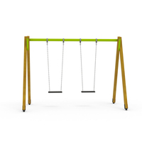 Doppelschaukel Wise Plus mit Holzpfosten in A-Form