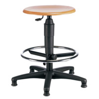 Drehhocker mit Gaslift und Fu&szlig;ring