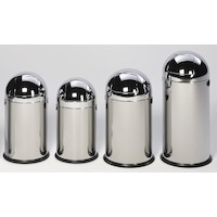 Edelstahl Abfallsammler 22L/33L/40L/52L mit oder ohne Fußpedal