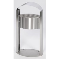 Edelstahl Außenascher AG 120 ohne oder mit Werbefläche