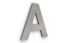 Edelstahl Buchstaben