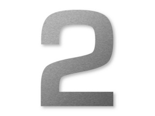 Edelstahl Hausnummer big.number