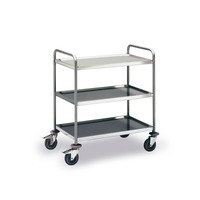 Ebinger Edelstahl Servierwagen