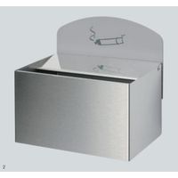 Edelstahl Wandascher WH 9 / WH 13 mit Schild