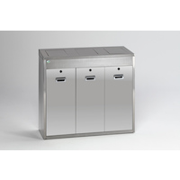 Edelstahl Wertstoffsortiersystem, 144 ltr.