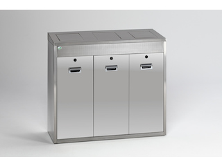 Edelstahl Wertstoffsortiersystem, 144 ltr.