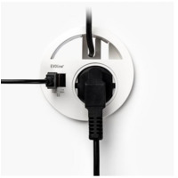 Einbaumodul Schuko / USB für Tischplatteneinbau