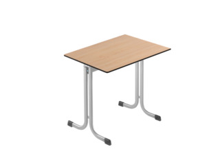 Einer-Schülertisch 70x55 cm,  mit Vollkern Tischplatte "Powersurf"