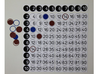 Einmaleinsfeld für die Tafel magnetisch