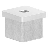 Einsteckkappen für Vierkantrohre mit Gewinde