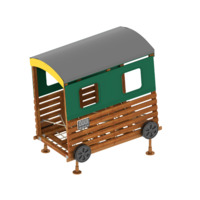 Eisenbahn - Spielplatzgerät SEIL-LABYRINTH-WAGEN