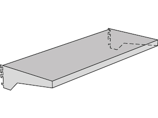 Fachböden mit Konsolen Univers