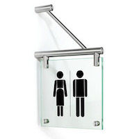 Fahnenschild mit Edelstahlbügel