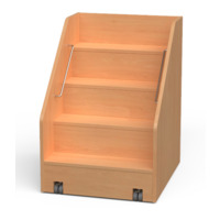 Fahrbare Treppe ohne Umbauschrank