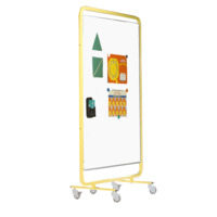 Fahrbare doppelseitiges Whiteboard aus weißer Premium Stahlemaille