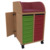 Fahrbares Wickelcenter Breite 64 cm /2x7 flache Modulboxen, 1 T&uuml;r seitlich