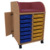 Fahrbares Wickelcenter Breite 70 cm /2x7 Boxen auf Schienen, 1 T&uuml;r seitlich