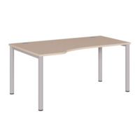 Freiform Schreibtisch  mit Rundrohrgestell