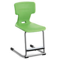 Freischwinger-Luftpolsterstuhl kiboo mit Fußstütze