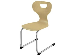 Freischwingerstuhl solit:sit® mit Buchenholzsitzschale
