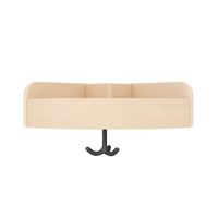 Garderoben-Eckablage 33 cm, Au&szlig;enecke, 1 Fach