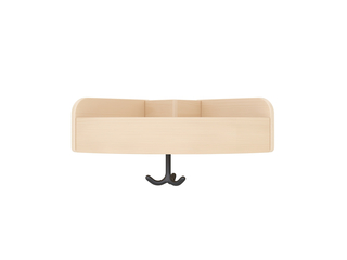 Garderoben-Eckablage 33 cm, Au&szlig;enecke, 1 Fach