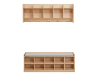 Garderoben-Set OWLAF, für 5 Kinder