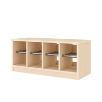 Garderobenbank 80-8-35 mit mittigem Schuhrost