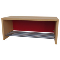 Garderobensitzbank Colour-Line mit Alurost