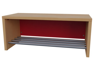 Garderobensitzbank Colour-Line mit Alurost